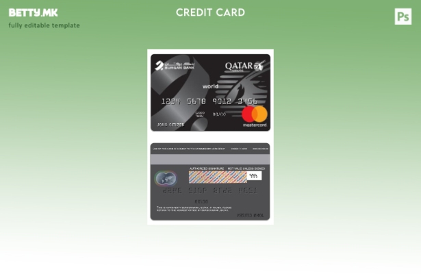 Модерен стил Катар Бурген банка Катар ервејс Co брендирани светски мастер картич